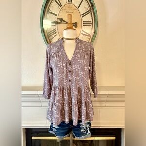 Sea Dreamer Floral Button-Down Women's Top